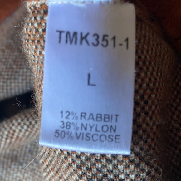 THML Aztec print rabbit hair blend CROPPED sweater - Picture 5 of 6